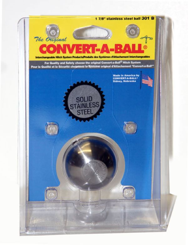 Convert-A-Ball 1 7/8 inch Stainless Steel Hitch Ball Only