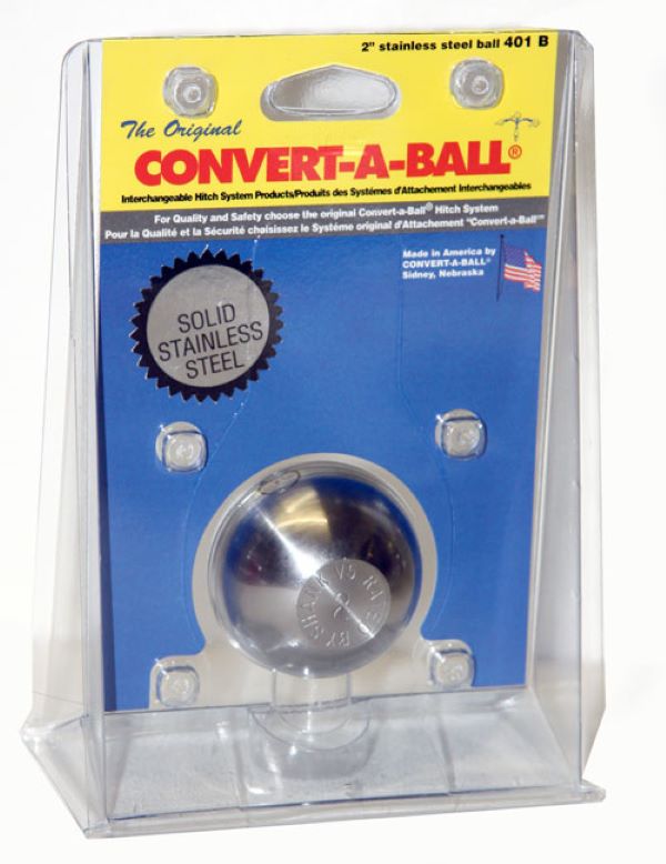 Convert-A-Ball 2 Inch Stainless Steel Hitch Ball Only