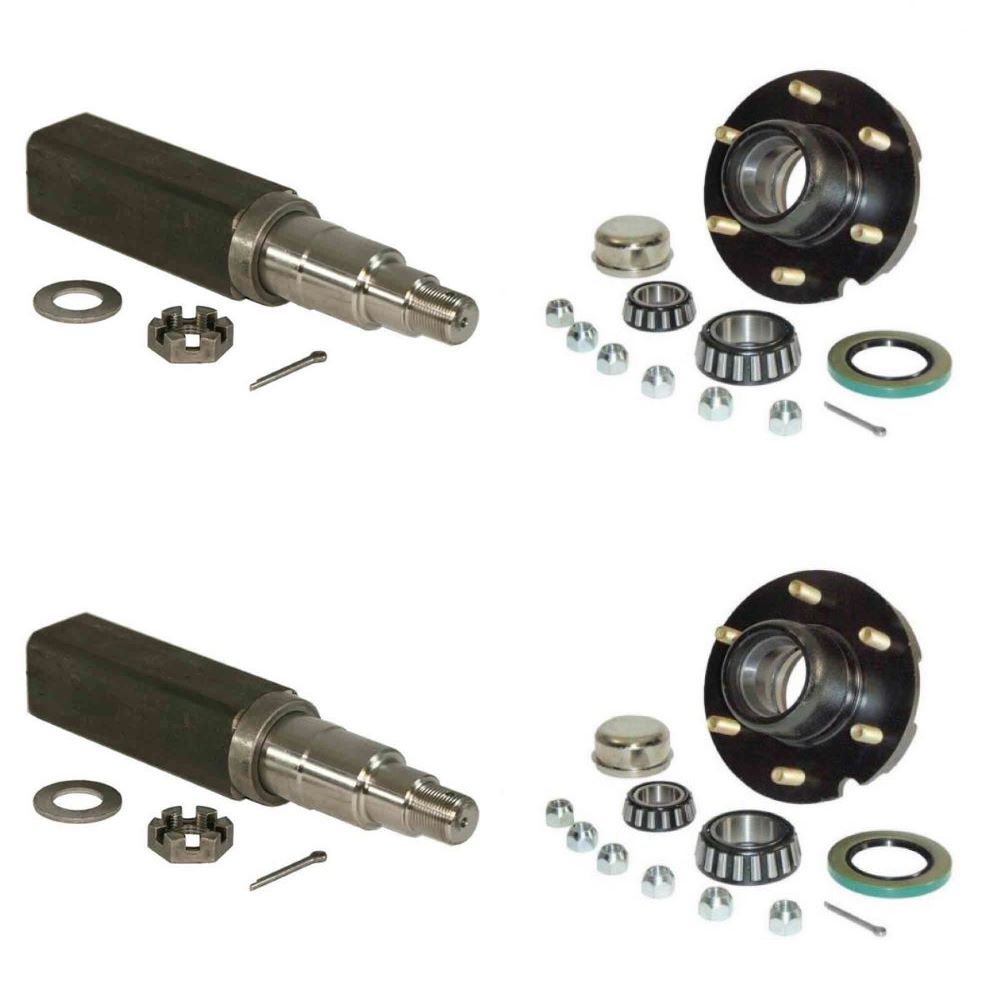 Trailer Axle Kit - 6000# - (two) 6 on 5 1/2