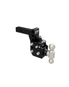 B&W Tow & Stow Dual Ball Pintle Hitch - 6-1/2 Inch Drop, 4 Inch Rise, 21,000 GTW - Fits 2-1/2 Inch Receivers