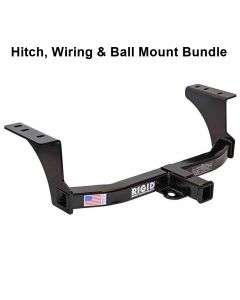 Rigid Hitch (R3-0869-1KBW) Class III 2 Inch Receiver Trailer Hitch Bundle - Includes Ball Mount and Custom Wiring Harness - fits 2018-2021 Chevrolet Equinox (Except Premier)