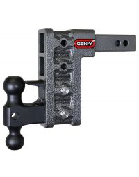 GEN-Y HITCH MEGA-DUTY, 2 Shank, 7.5 Drop, 16K Hitch & GH-051 Versa-Ball & GH-032 Pintle Lock