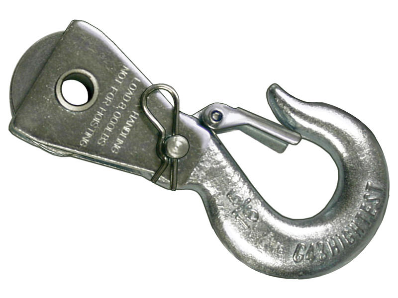 Winch Line Pulley Block with Hook - 8,000 Capacity