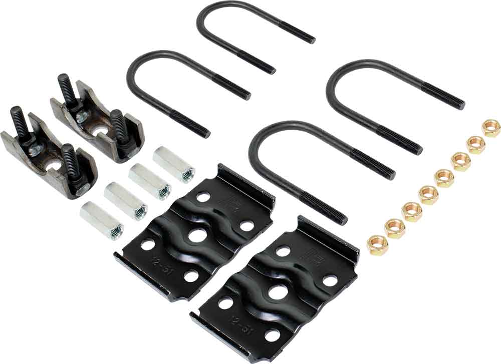 Trailer Axler Over/Under Conversion Kit for 3 Inch Diameter Axle Tube