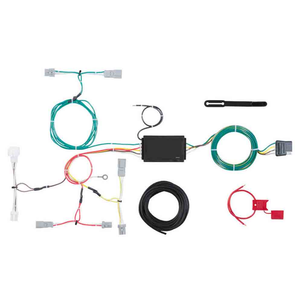 Rigid T-Connector Custom Wiring Harness, 4-Way Flat Output, Select Honda Accord Sedan