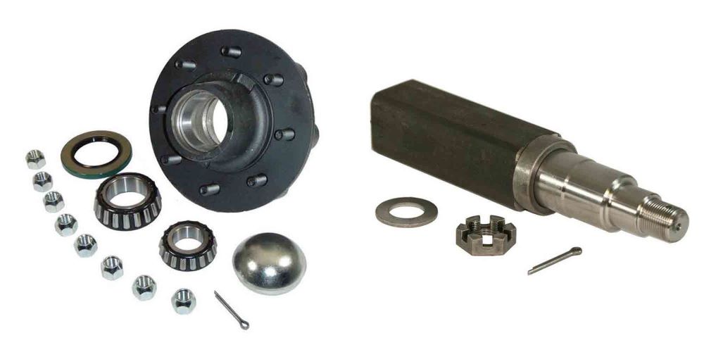 Trailer Spindle Kit - 8-Bolt on 6-1/2